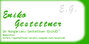 eniko gestettner business card